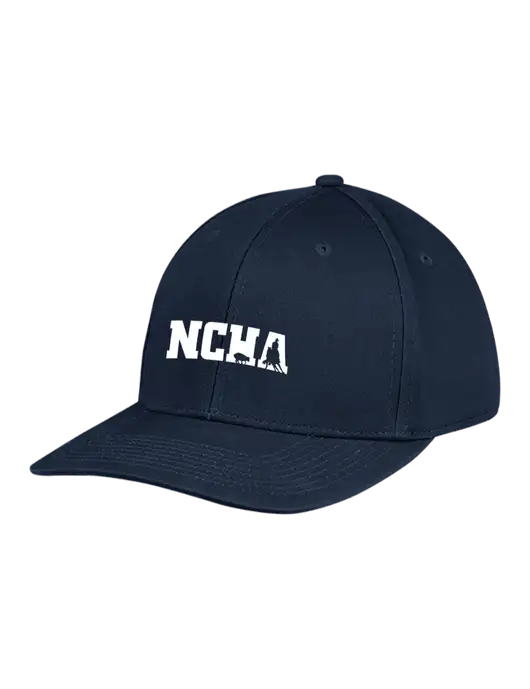 Premium Modern Structured Twill Navy Snapback Cap w/NCHA Logo