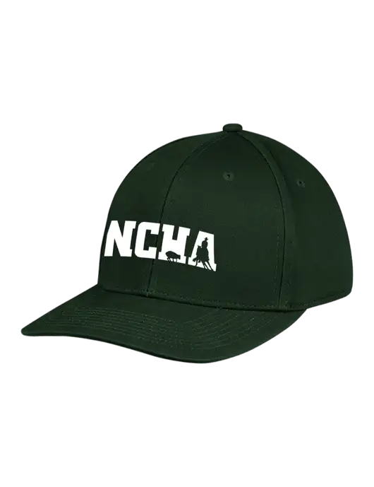 Premium Modern Structured Twill Dark Green Snapback Cap w/NCHA Logo