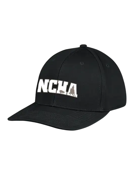 Premium Modern Structured Twill Black Snapback Cap w/NCHA Logo