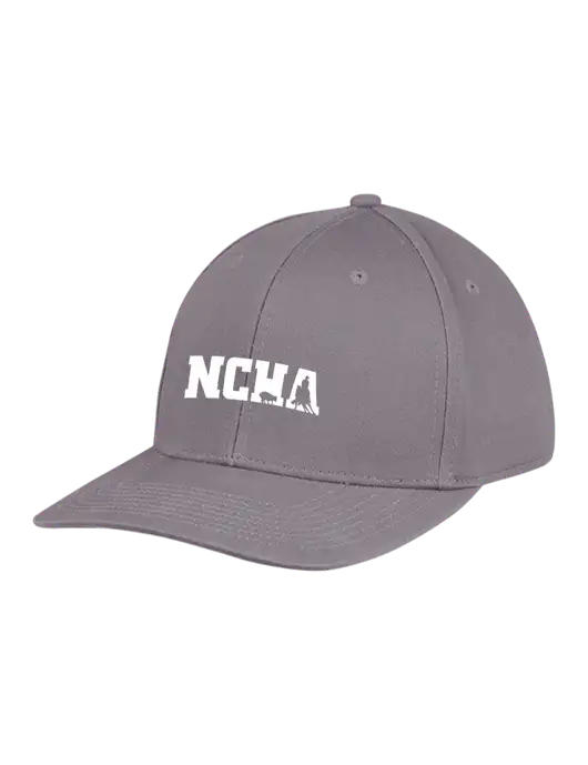 Premium Modern Structured Twill Charcoal Snapback Cap w/NCHA Logo