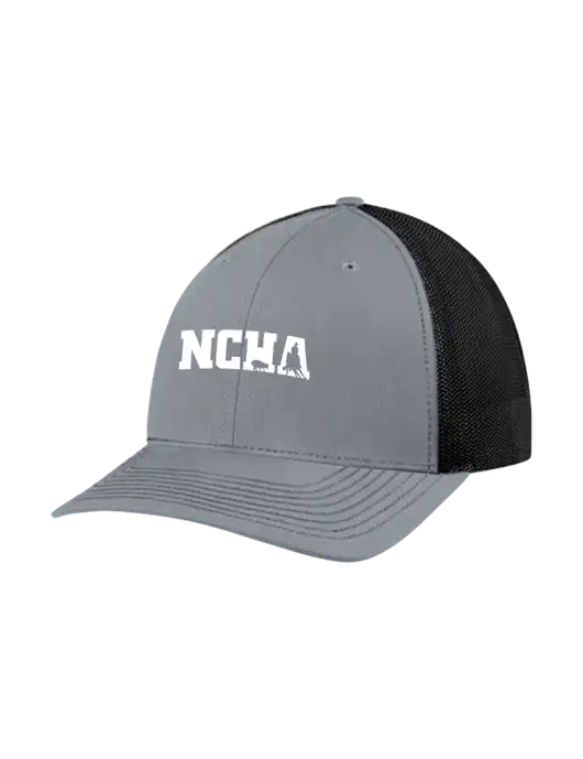 Richardson Adjustable Snapback Original 112 Trucker Cap Heather Grey w/Black Mesh w/NCHA Logo