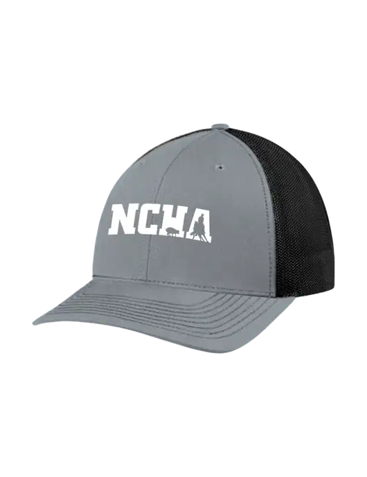 Richardson Adjustable Snapback Original 112 Trucker Cap Heather Grey w/Black Mesh w/NCHA Logo