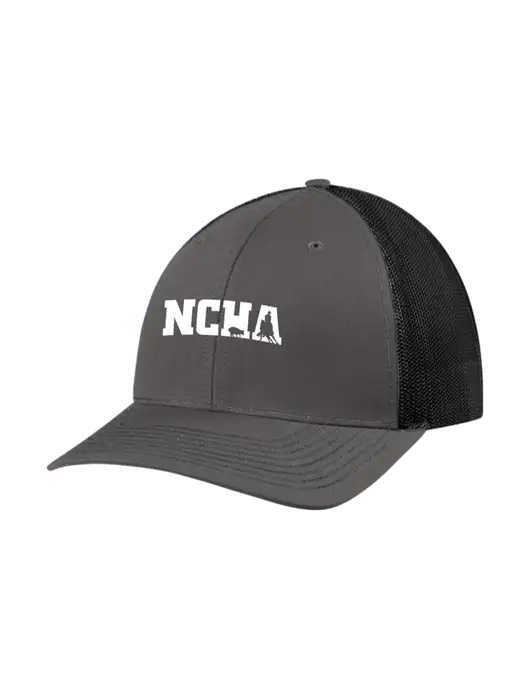 Richardson Adjustable Snapback Original 112 Trucker Cap Dark Grey w/Black Mesh w/NCHA Logo