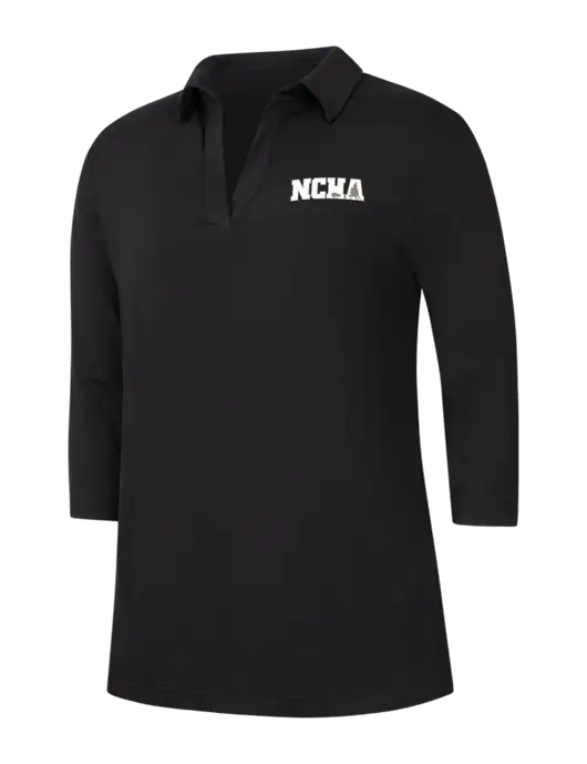 Womens Black Luxe Knit Tunic w/NCHA Logo