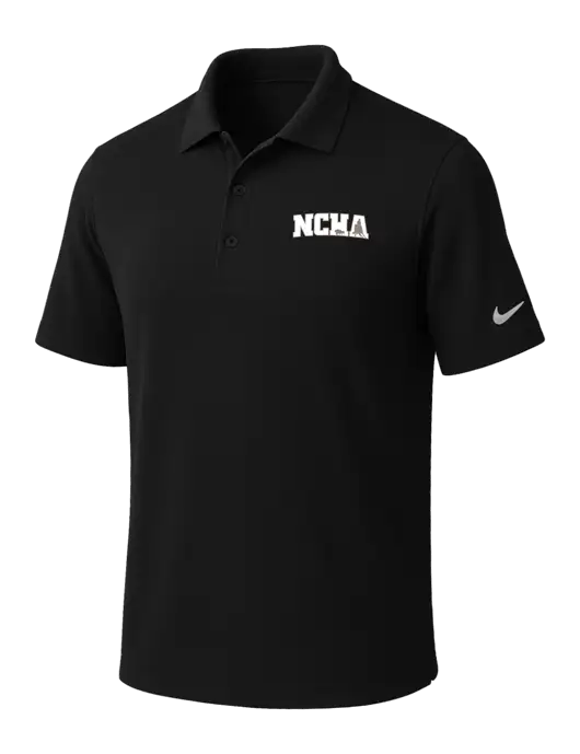 NIKE Black Dri-Fit Micro Pique Polo w/NCHA Logo