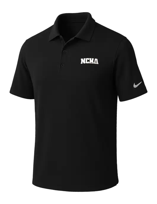 NIKE Black Dri-Fit Micro Pique Polo w/NCHA Logo