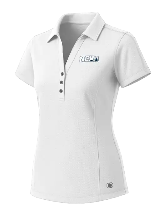 OGIO Womens White ONYX Polo w/NCHA Logo