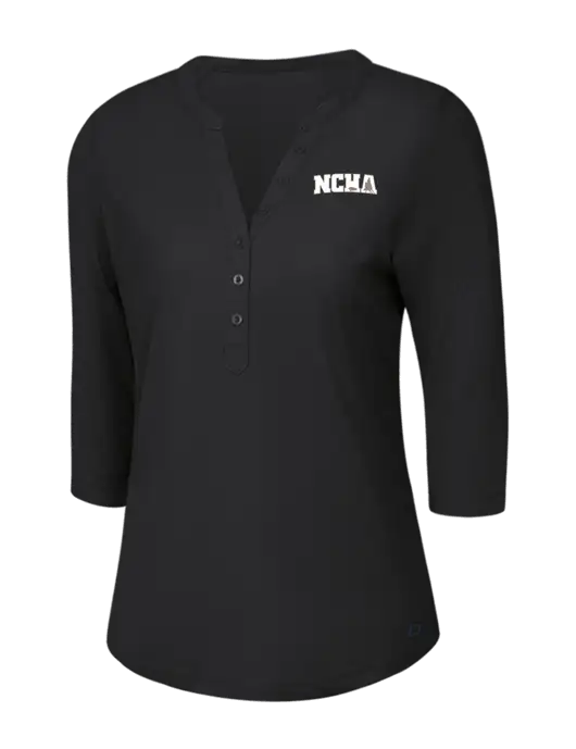 OGIO Blacktop Jewel Henley w/NCHA Logo