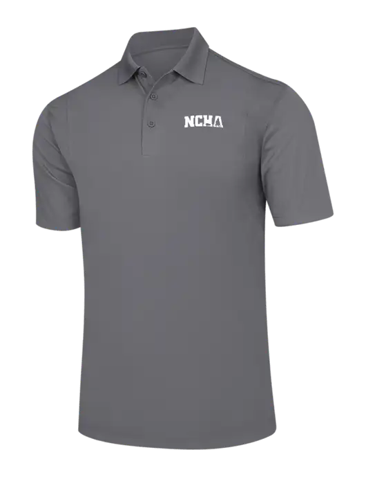 Medium Grey Micropique Sport-Wick Polo w/NCHA Logo