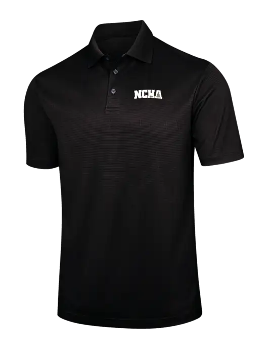 Black Performance Fine Jacquard Polo w/NCHA Logo