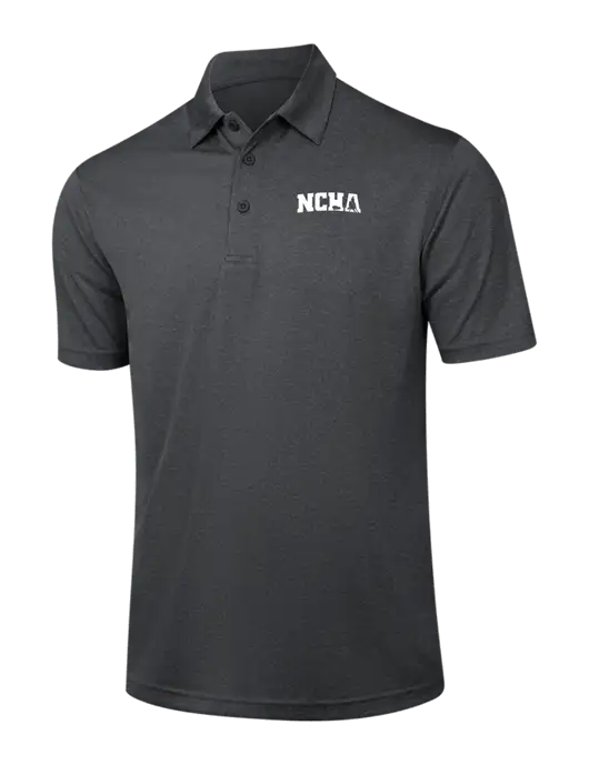 Dark Grey Heather Contender Polo w/NCHA Logo