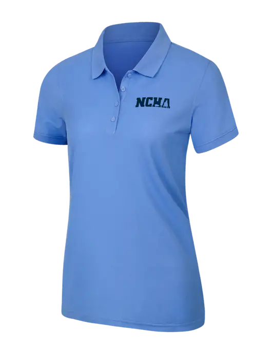 Carolina Blue Womens Core Classic Pique Polo w/NCHA Logo