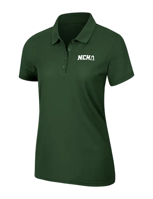 Dark Green Womens Core Classic Pique Polo w/NCHA Logo