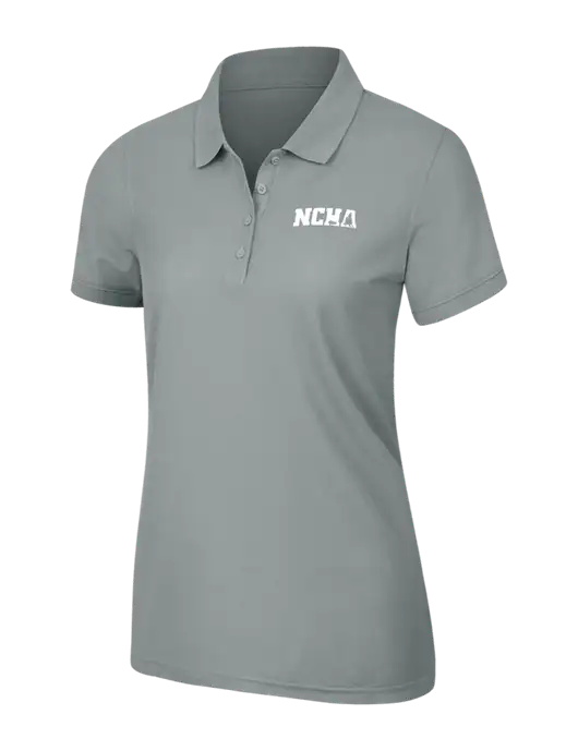 Light Grey Womens Core Classic Pique Polo w/NCHA Logo