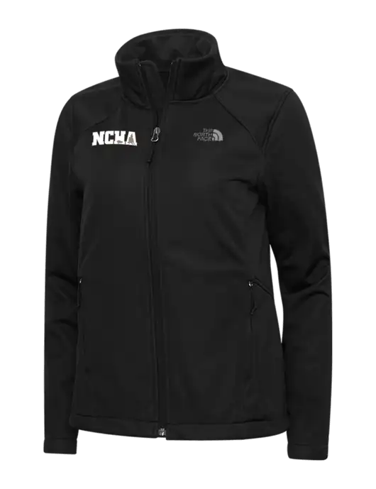 North Face Womens Black Ridgewall Soft Shell Jacket w/NCHA Logo