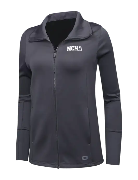 OGIO Dark Grey Womens Endurance Modern Performance Full-Zip w/NCHA Logo