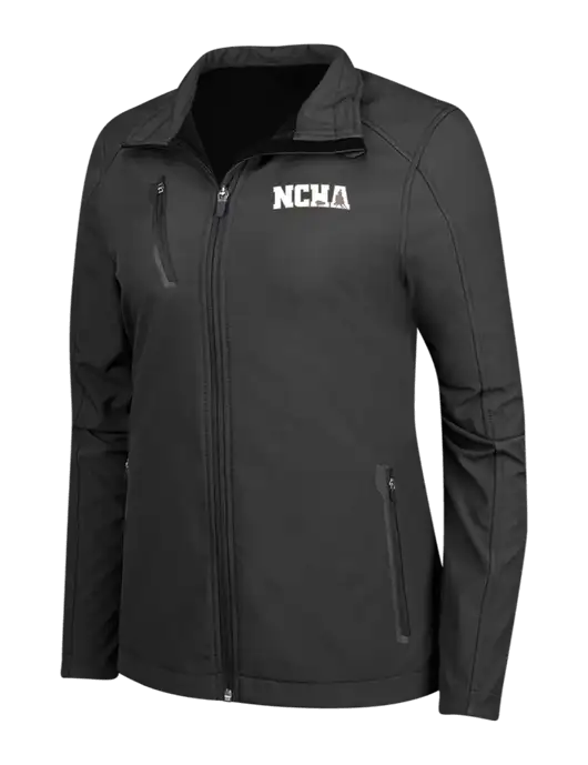 Black Womens Welded Softshell Jacket w/NCHA Logo