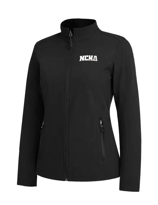 Black Womens Core Soft Shell Jacket w/NCHA Logo