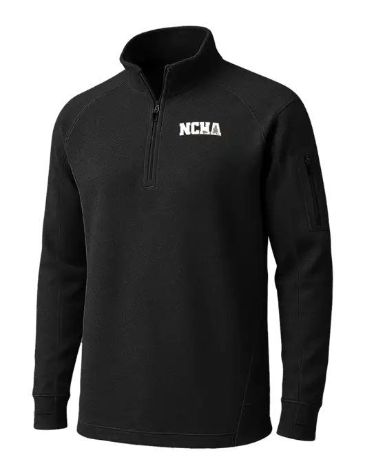 Black Tech Fleece 1/4 Zip Pullover w/NCHA Logo
