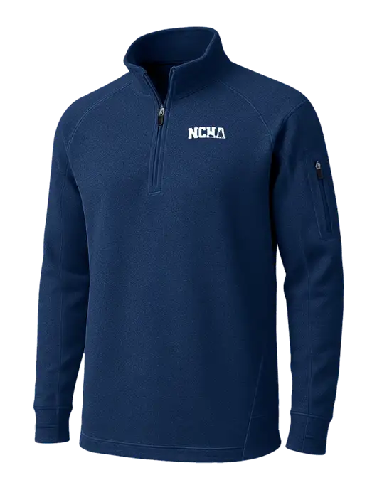 True Navy Tech Fleece 1/4 Zip Pullover w/NCHA Logo