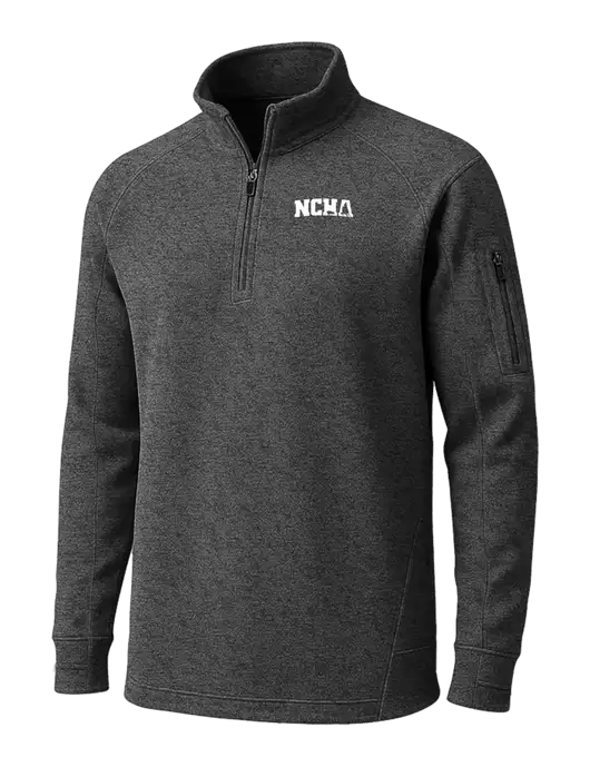 Graphite Heather Tech Fleece 1/4 Zip Pullover w/NCHA Logo