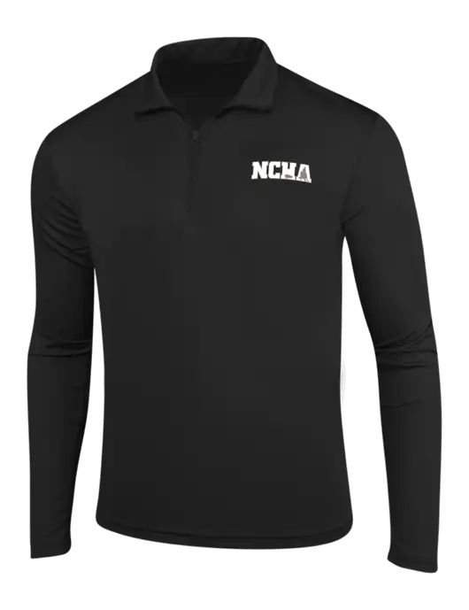 Black PosiCharge Competitor 1/4 Zip Pullover w/NCHA Logo