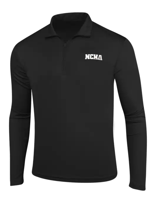 Black PosiCharge Competitor 1/4 Zip Pullover w/NCHA Logo