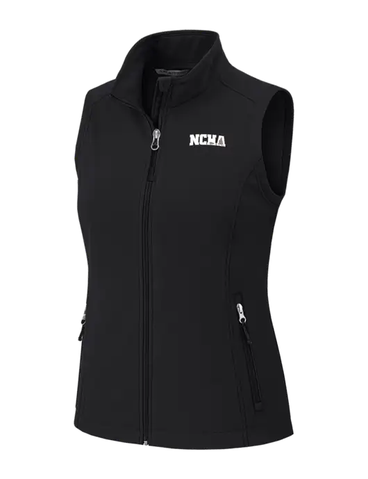 Black Womens Core Soft Shell Vest w/NCHA Logo