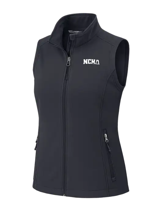 Charcoal Grey Womens Core Soft Shell Vest w/NCHA Logo