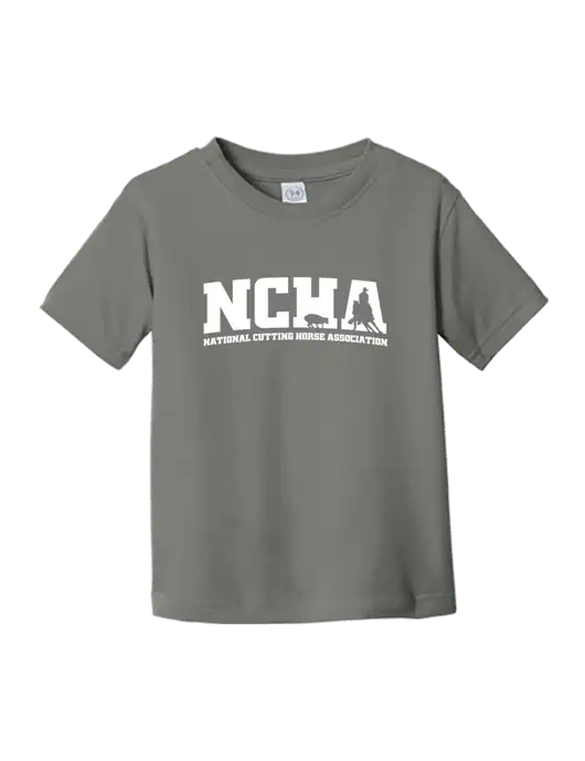 Rabbit Skins Charcoal Toddler Fine Jersey Tee w/NCHA Logo