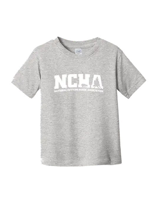 Rabbit Skins Light Grey Heather Toddler Fine Jersey Tee w/NCHA Logo