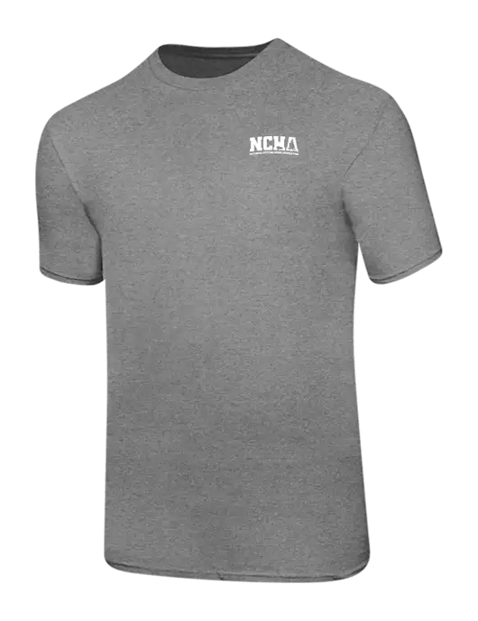 Ring Spun Light Heather Grey 4.5 oz T-Shirt w/NCHA Logo