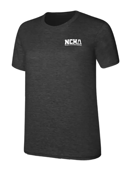 Womens Ring Spun Dark Heather Grey 4.5 oz T-Shirt w/NCHA Logo