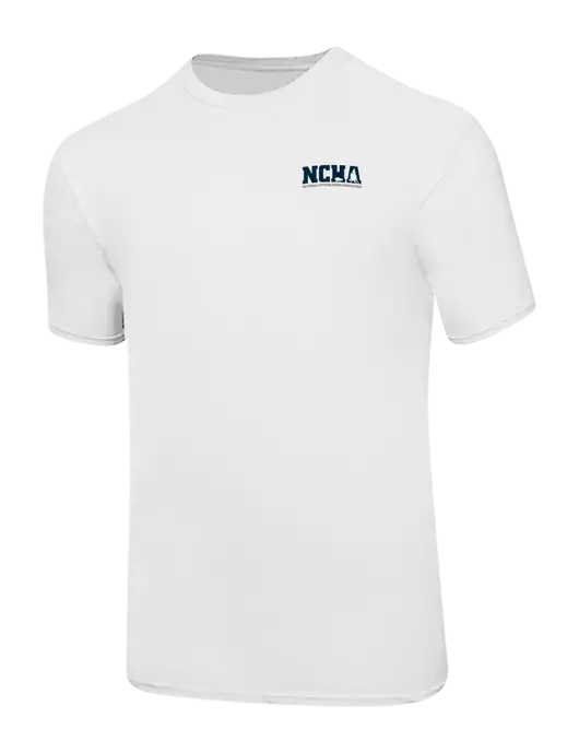 Ring Spun White 4.5 oz T-Shirt w/NCHA Logo