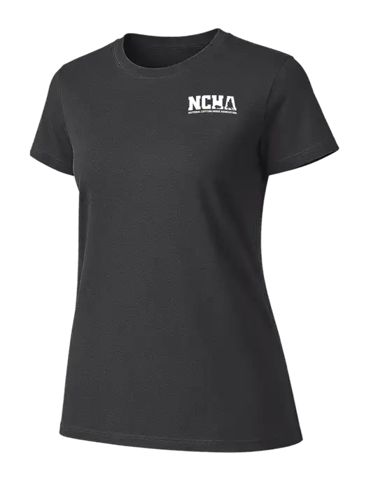 Womens Ring Spun Charcoal 4.5 oz T-Shirt w/NCHA Logo