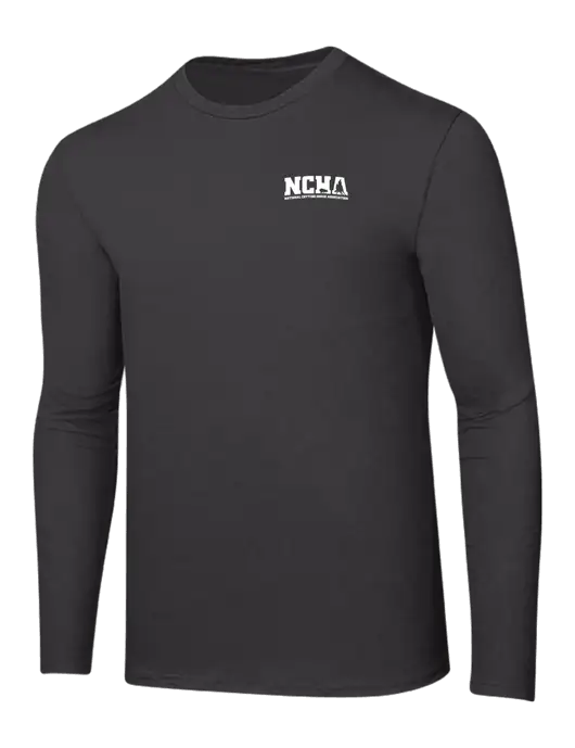 Ring Spun Charcoal 4.5 oz Long Sleeve T-Shirt w/NCHA Logo