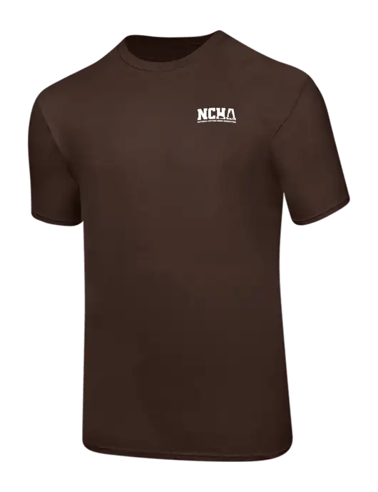 Ring Spun Dark Brown 4.5 oz T-Shirt w/NCHA Logo