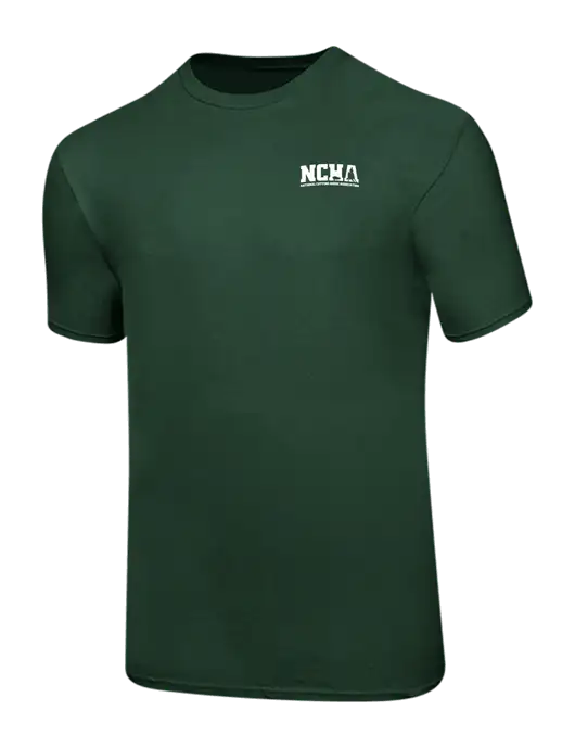 Ring Spun Forest Green 4.5 oz T-Shirt w/NCHA Logo