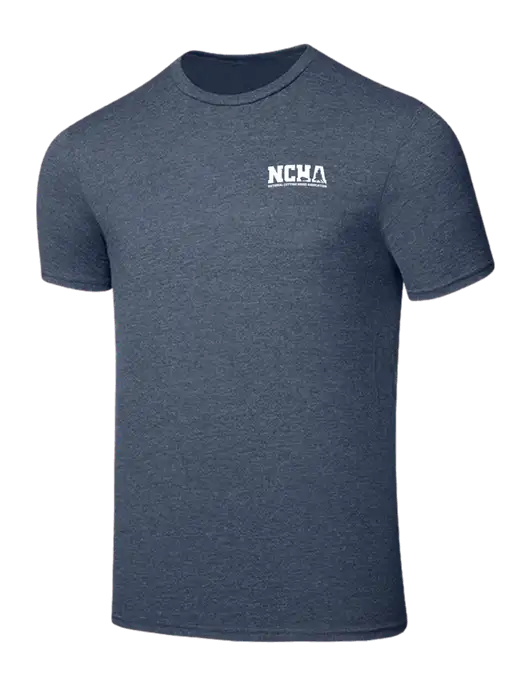 Seriously Soft Heathered Navy T-Shirt w/NCHA Logo