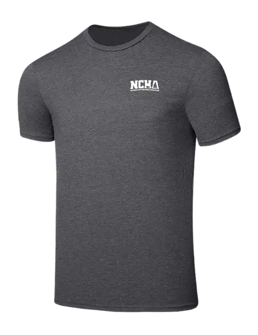 Seriously Soft Heathered Charcoal T-Shirt w/NCHA Logo