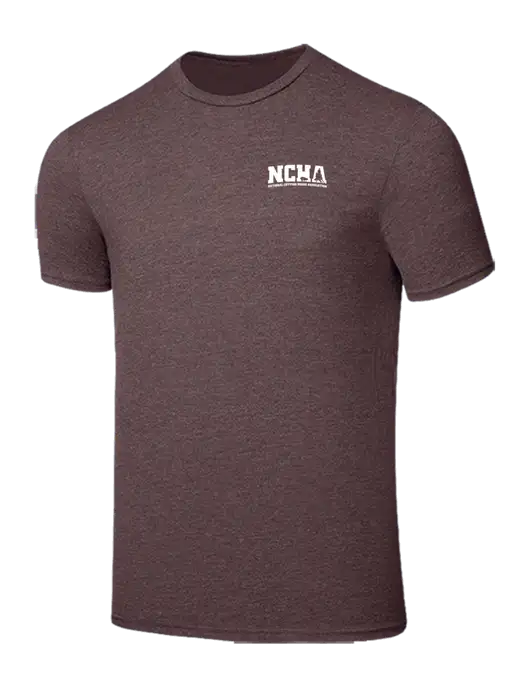 Seriously Soft Heathered Brown T-Shirt w/NCHA Logo