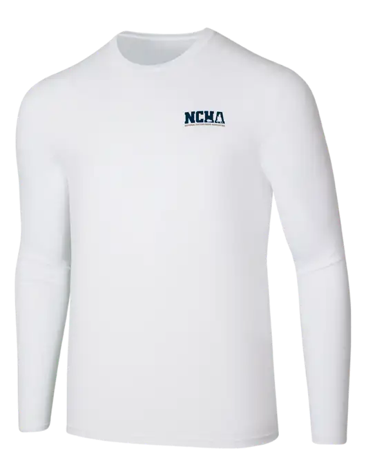 Seriously Soft White Long Sleeve T-Shirt w/NCHA Logo