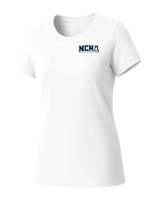 Womens Seriously Soft White T-Shirt w/NCHA Logo