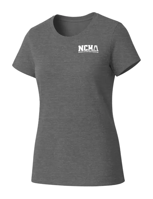 Womens Seriously Soft Grey Frost T-Shirt w/NCHA Logo