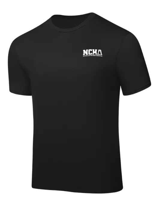 Black PosiCharge Competitor Tee w/NCHA Logo