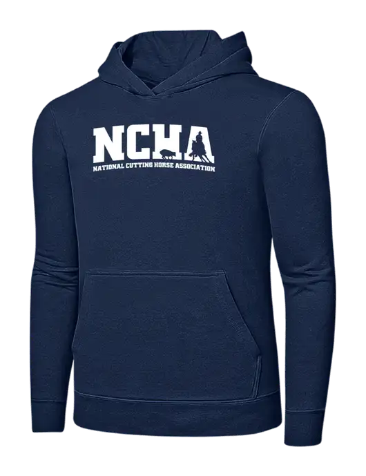 Navy 7.8 oz Ring Spun Hooded Sweatshirt w/NCHA Logo