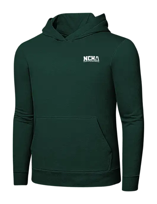 Dark Green 7.8 oz Ring Spun Hooded Sweatshirt w/NCHA Logo