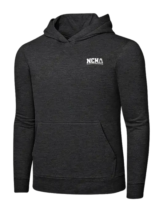 Dark Heather Grey 7.8 oz Ring Spun Hooded Sweatshirt w/NCHA Logo