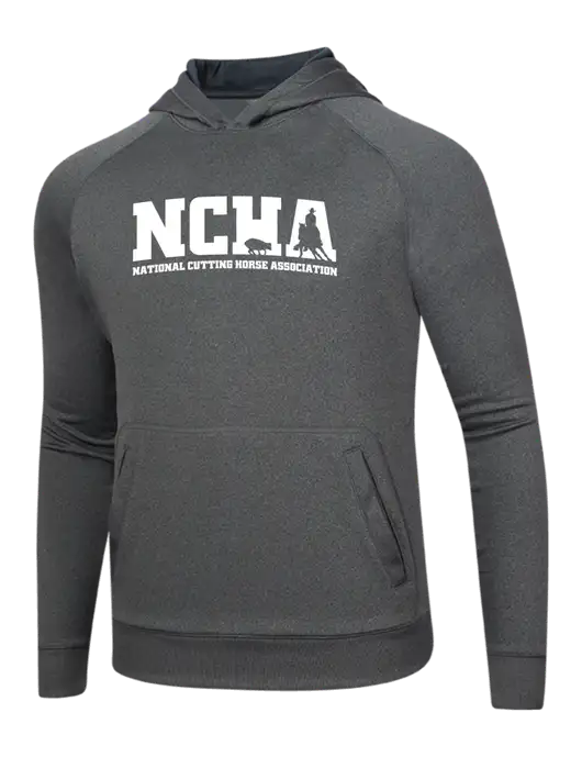 Tech Graphite Heather Fleece Hooded Sweatshirt w/NCHA Logo