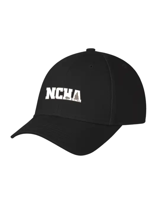 Black Structured Cap Hook & Loop w/NCHA Logo
